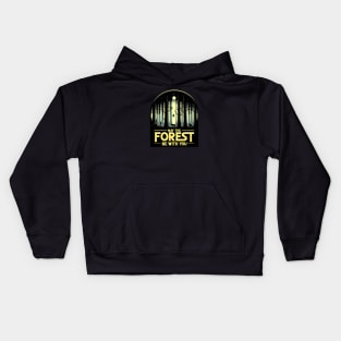 Funny Nature Conservation Sci-Fi - May the Forest Be With You Kids Hoodie